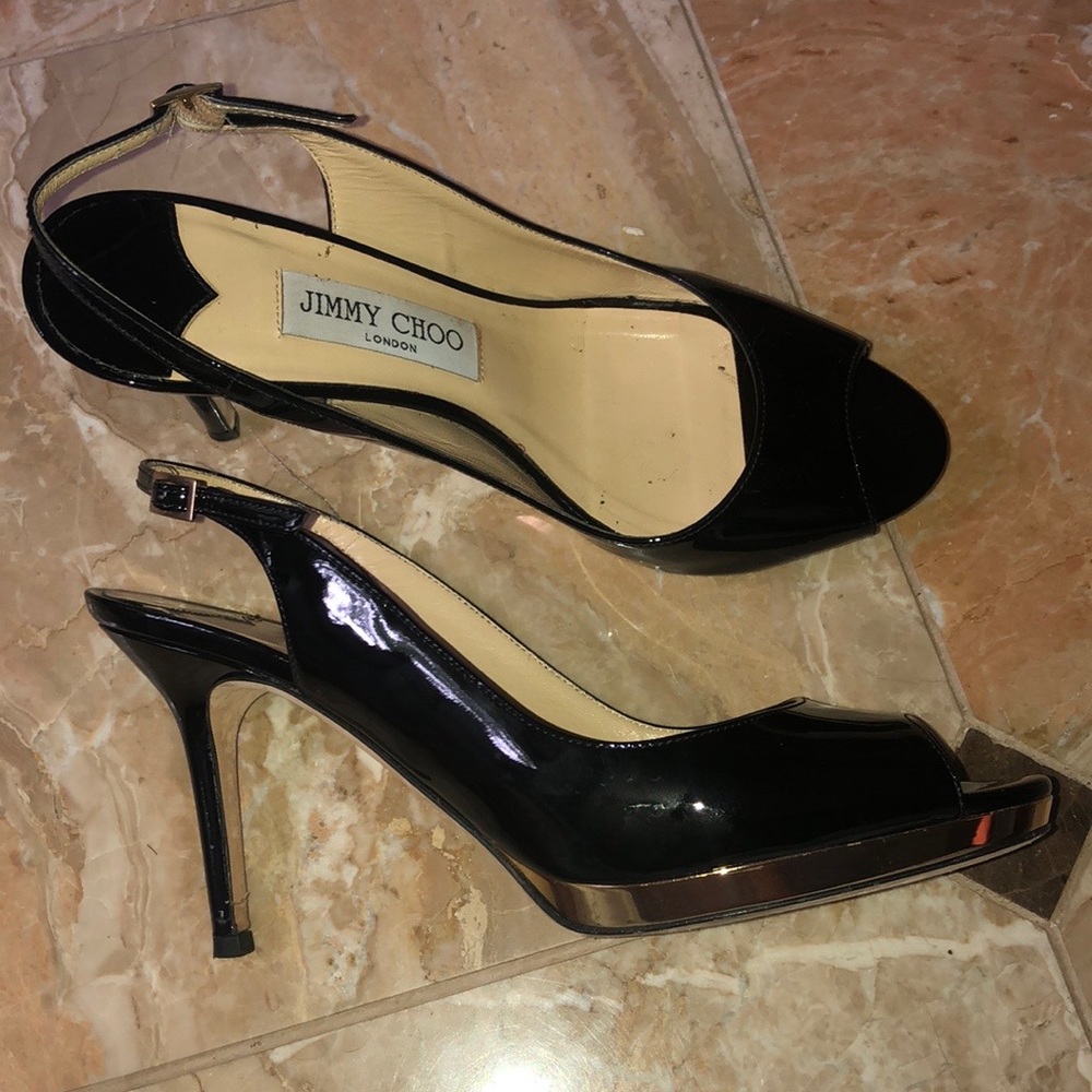 Jimmy Choo Black Stiletto Heels - Picture 1 of 7
